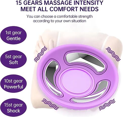 Electric Breast Chest Massager, Vibration Bust Lift Enhancer Machine, 15 Gears Constant Temperature Hot Compress &15 Minutes Timer for Breast Growth and Prevent The Chest Sagging in Saudi Arabia