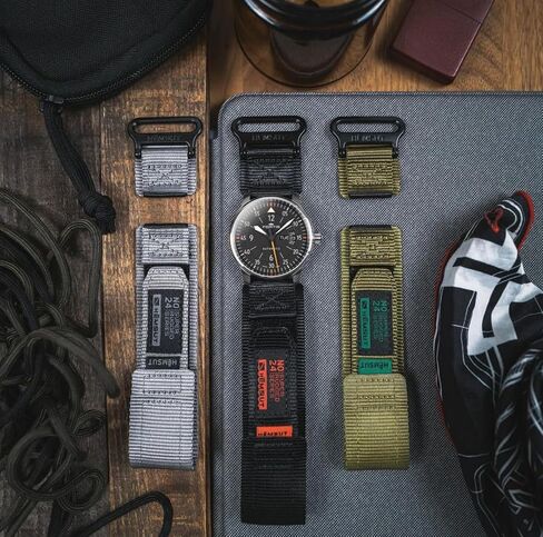 22mm Nylon Hook and Loop Watch Strap Compatible with CMF by Nothing Watch Pro 3/Pro 2/Pro, Huawei Watch, Amaztim M2/T2, Kospet Tank M3 Ultra/M3/M2 Adjustable, Breathable Mesh Band in Saudi Arabia