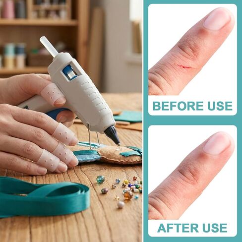 12pcs Anti Skin Picking Finger Covers, Reusable Breathable Finger Covers Protectors with Air Holes, Clear Thumb Guard Sleeves Protector for Nail Biting Cracked Hands Hangnails in Saudi Arabia