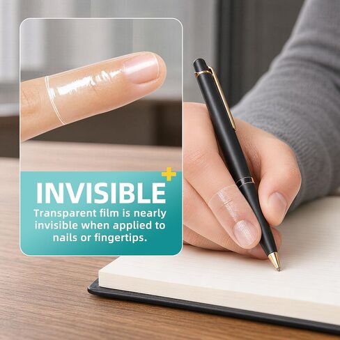 Anti Nail Biting Stickers, Clear Waterproof PU Nail Protector, 0.1mm Thin Breathable Disposable Nail Guard, Physical Barrier Prevent Nail Chewing Thumb Sucking for Adults Kids 5m x 5cm in Saudi Arabia