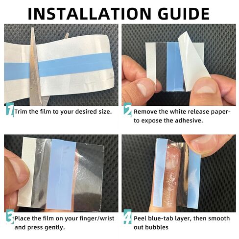 Anti Nail Biting Stickers, Clear Waterproof PU Nail Protector, 0.1mm Thin Breathable Disposable Nail Guard, Physical Barrier Prevent Nail Chewing Thumb Sucking for Adults Kids 5m x 5cm in Saudi Arabia