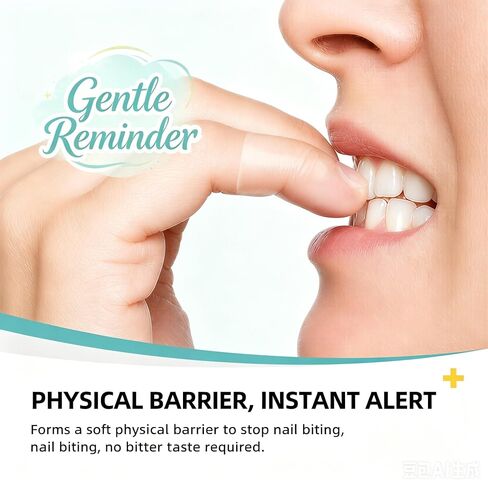 Anti Nail Biting Stickers, Clear Waterproof PU Nail Protector, 0.1mm Thin Breathable Disposable Nail Guard, Physical Barrier Prevent Nail Chewing Thumb Sucking for Adults Kids 5m x 5cm in Saudi Arabia