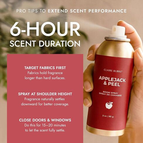 Claire Burke Air Freshener Spray for Home, Apple Jack & Peel Fall Scent, 3 oz, 1 Count in Saudi Arabia