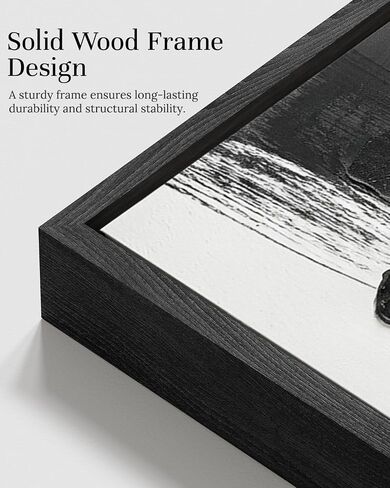 Extra Large Abstract Hand Applied Raised Paint Texture Canvas Wall Art Set of 3, Black White Gold Triptych Artwork Solid Wood Frame 24x36", Modern Oversized Luxury Living Room Office Bedroom Decor in Saudi Arabia
