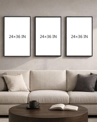 Extra Large Abstract Hand Applied Raised Paint Texture Canvas Wall Art Set of 3, Black White Gold Triptych Artwork Solid Wood Frame 24x36", Modern Oversized Luxury Living Room Office Bedroom Decor in Saudi Arabia