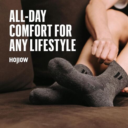 HOLLOW Alpaca Ankle Compression Socks for Women & Men, 15-20 mmHg – Circulation Support, Moisture Wicking, Medium, Black in Saudi Arabia