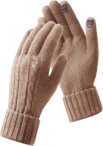 Winter Wool Gloves,Women Men's Soft and Cold-Resistant Gloves,Touch Screen,Running,Driving,Hiking,Travel in Saudi Arabia