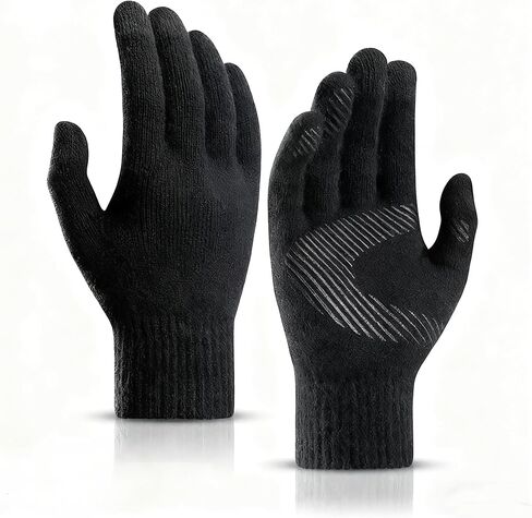 Winter Gloves Men Women, Thermal Merino Wool,6 Finger Touch Screen, Warm Fleece lined for Christmas in Kuwait