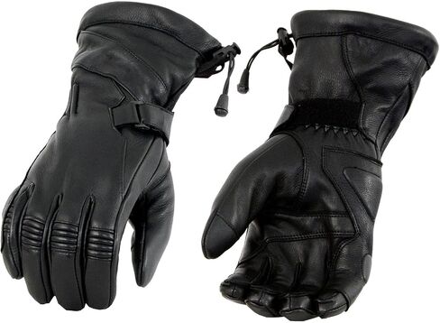 Milwaukee Leather Men's USA Deerskin Gauntlet Motorcycle Hand Gloves in Kuwait