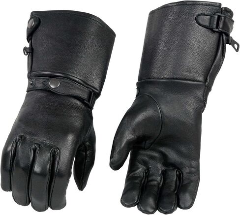 Milwaukee Leather Men's USA Deerskin Gauntlet Motorcycle Hand Gloves in Kuwait
