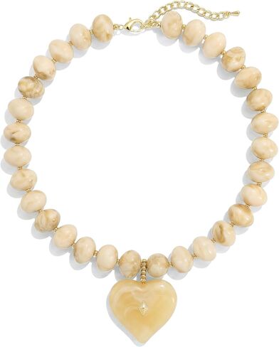 Elegance 11 designs Chunky Heart Necklace for Women, Colorful Acrylic Beaded Statement Puff Heart Necklace, Cute Boho Y2K Choker Necklace for Gift Jewelry in Saudi Arabia
