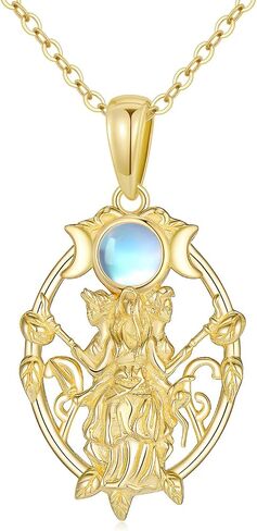 GEHN 14K Yellow Gold Necklace 14K Carat Gold Snake/Bee/Bird/Hecate Jewelry Cardinal Gifts for Women in Kuwait