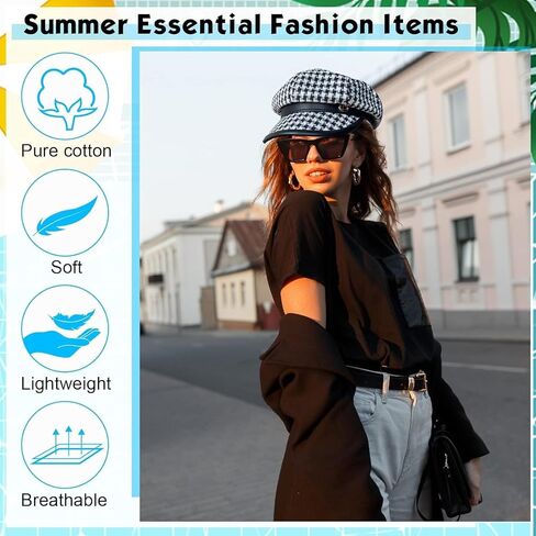 2 Pcs Women Newsboy Cap Adjustable Visor Beret Hats Sun Hat Beach Hats Soft 8 Panels Vintage Cabbie Hat Octagonal Cap Wario Hat Black in Saudi Arabia