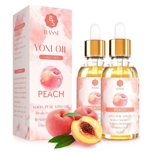 2 Pack Yoni Essential Oil Organic Feminine Oil Eliminates Odor Vaginal Moisturizer for Wetness, Ph Balance for Women Feminine Deodorant Soothes Ingrown Hair Peach Intimate Oil, 1 fl oz in Saudi Arabia