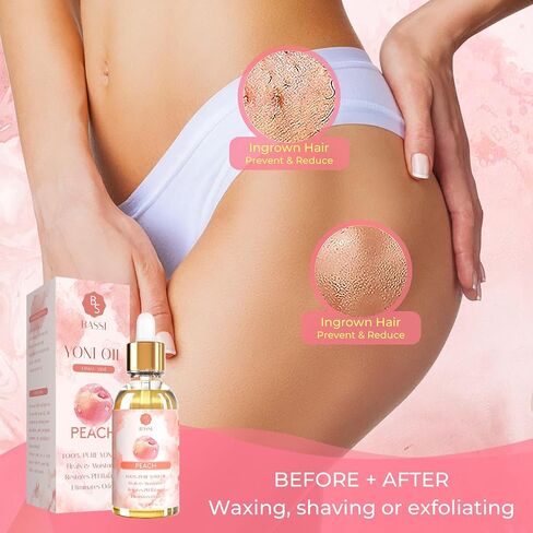 2 Pack Yoni Essential Oil Organic Feminine Oil Eliminates Odor Vaginal Moisturizer for Wetness, Ph Balance for Women Feminine Deodorant Soothes Ingrown Hair Peach Intimate Oil, 1 fl oz in Saudi Arabia