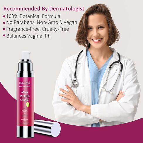 Estriol Cream for Women Menopause Relief: Bioidentical Estrogen Vaginal Cream - for Hot Flashes/Vaginal Dryness/Vulva Itch/Sleep Issues - 50ml in Saudi Arabia