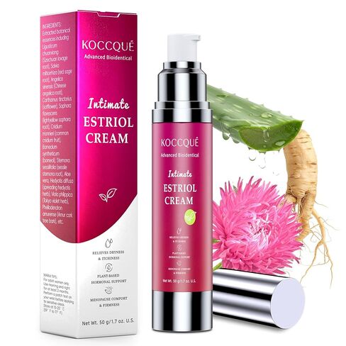 Estriol Cream for Women Menopause Relief: Bioidentical Estrogen Vaginal Cream - for Hot Flashes/Vaginal Dryness/Vulva Itch/Sleep Issues - 50ml in Saudi Arabia