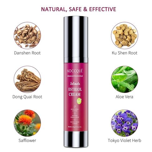 Estriol Cream for Women Menopause Relief: Bioidentical Estrogen Vaginal Cream - for Hot Flashes/Vaginal Dryness/Vulva Itch/Sleep Issues - 50ml in Saudi Arabia