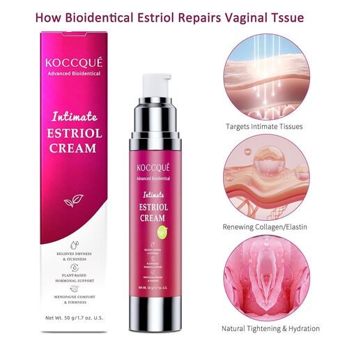 Estriol Cream for Women Menopause Relief: Bioidentical Estrogen Vaginal Cream - for Hot Flashes/Vaginal Dryness/Vulva Itch/Sleep Issues - 50ml in Saudi Arabia