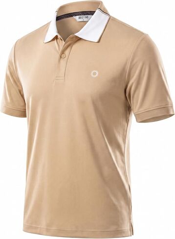 Performance Polo Shirts for Men, Moisture-Wicking Short Sleeve Golf Polo, Quick-Dry Shirt for Work, Travel & Sports in Kuwait