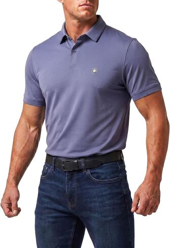 Performance Polo Shirts for Men, Moisture-Wicking Short Sleeve Golf Polo, Quick-Dry Shirt for Work, Travel & Sports in Kuwait