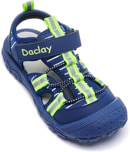 Daclay Kids Athletic Sandals Boys and Girls Outdoor Hiking Sports Closed-Toe Sandal Pool Beach Shoes Summer Water Shoes in Kuwait