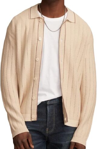Men's Cardigan Sweaters with Button Lightweight Casual Long Sleeve Knitted Sweater in Saudi Arabia