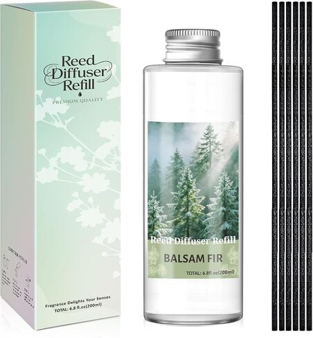 SCENTORINI Reed Diffuser Oil Refill, Balsam Fir Diffuser Oil 6.76 Fl Oz, Natural Scented Essential Oil Refill Long Lasting Summer Home Fragrance for Room Spa Aromatherapy Bathroom Home Decor in Saudi Arabia