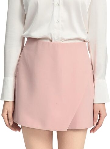SANDY & SID Womens Skorts High Waist Slim Fit Side Zipper Pockets Trendy Summer Basic Casual Work Exercise in Saudi Arabia