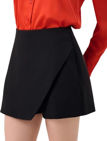 SANDY & SID Womens Skorts High Waist Slim Fit Side Zipper Pockets Trendy Summer Basic Casual Work Exercise in Saudi Arabia