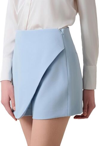 SANDY & SID Womens Skorts High Waist Slim Fit Side Zipper Pockets Trendy Summer Basic Casual Work Exercise in Saudi Arabia
