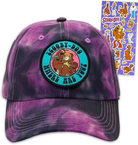 Scooby Doo Hat Set for Kids - Bundle with Scooby and Shaggy Baseball Cap Plus Stickers | Scooby-Doo Merchandise for Boys, Kids in Saudi Arabia