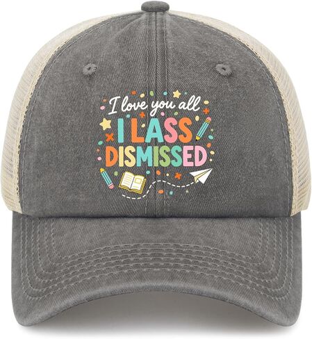 i Loves You All Class Dismissed Hat for Men Low Profile Washed Distressed in Saudi Arabia