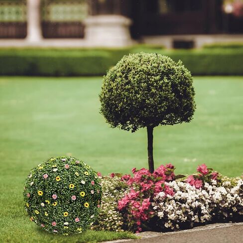 PRETYZOOM 4Pcs Grass Ball Rack Flower Arrangement Cage 9.84" Artificial Topiary Ball Support Decorative Flower Frame for Garden Wedding Party DIY Floral Display in Kuwait