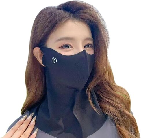 Summer Cooling Neck Gaiter Face Mask for Women, UPF 50+ UV Protection, Breathable Ice Silk Sun Protection Mask in Kuwait