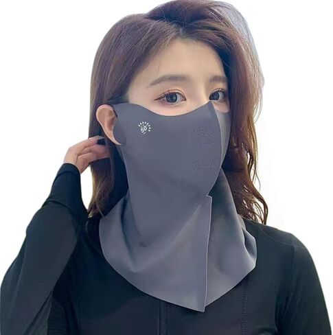 Summer Cooling Neck Gaiter Face Mask for Women, UPF 50+ UV Protection, Breathable Ice Silk Sun Protection Mask in Kuwait