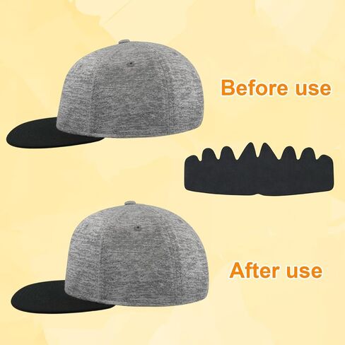28Pieces 10 * 4inch Baseball Caps Inserts, Flexible Washable Reusable Hat Sweat Liner, Hat Liners Sweat Protection, Hat Shaper Insert, Hat Stiffener, Baseball Cap Sweat Liner (14 Black & 14 White) in Saudi Arabia