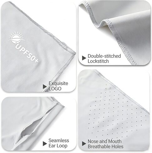 Ice Silk Neck Gaiter Face Mask for Outdoor Sports UV Sun Protection in Kuwait