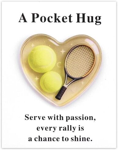 Sisadodo Sport Heart Pocket Hug Token Nurse Teacher Doctor Inspirational Graduation Gift for Kids 2D Acrylic Heart Token in Kuwait
