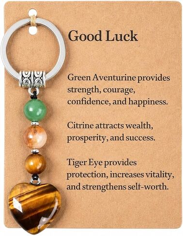 Natural Crystals Keychain Gift for Protection, Protection Gifts for Women Men New Beginnings Crystal Keychain in Saudi Arabia