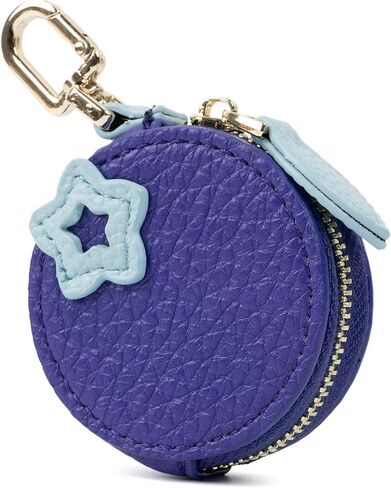 Cute Fruit Coin Purse Bag Charm,Mini Leather Coin Change Purse & Pouch Holder Keychain Charm for Handbag Tote Wallet Airtag Accessories,Kawaii Fruit Bag Charms for Girl Women Orange in Kuwait