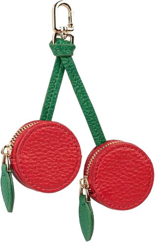 Cute Fruit Coin Purse Bag Charm,Mini Leather Coin Change Purse & Pouch Holder Keychain Charm for Handbag Tote Wallet Airtag Accessories,Kawaii Fruit Bag Charms for Girl Women Orange in Kuwait