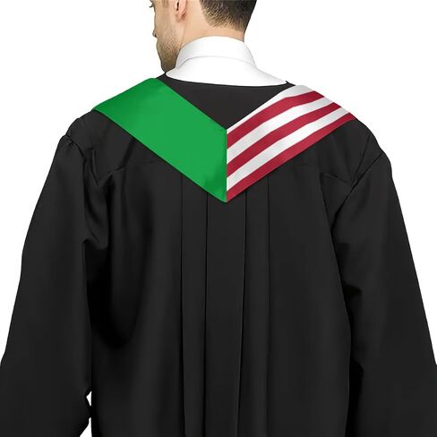 Brasil Brazil Mix United States Flag Graduation Stoles Shawls Sash International Study Graduate Scarves in Saudi Arabia