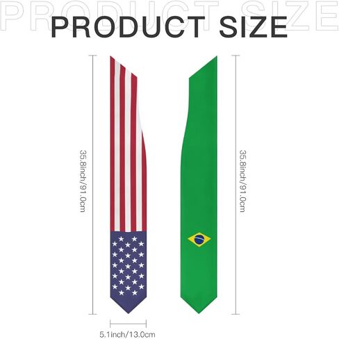 Brasil Brazil Mix United States Flag Graduation Stoles Shawls Sash International Study Graduate Scarves in Saudi Arabia