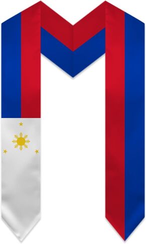 Unixex National Flag Graduation Stole Long 72 Inches Study Abroad International Stole Class of 2026 Stole in Kuwait