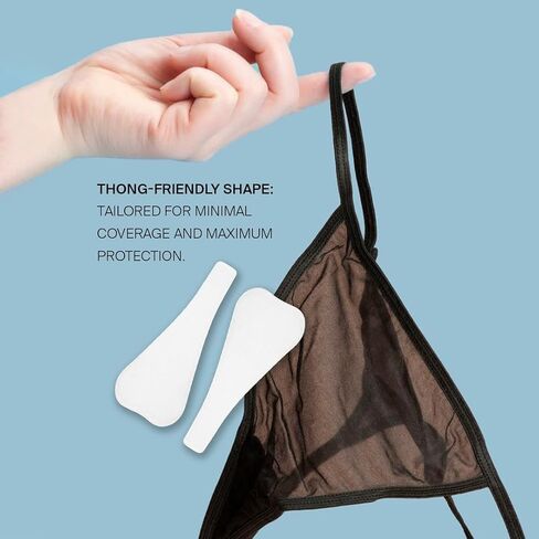 Organic Hemp Cotton Thong Liners 20 Count | Breathable Ultra Thin Panty Liners for Women | Plastic Free, Fragrance Free Daily Feminine Hygiene Protection for Light Flow in Saudi Arabia