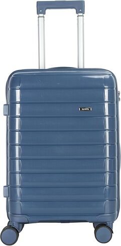 20" Carry On Luggage with TSA Lock, 22x14x9 Airline Approved Suitcase 360° Silent Spinner Wheels, Anti-Burst Zipper, Hardside PP Lightweight Travel Luggage (BLACK) in Saudi Arabia