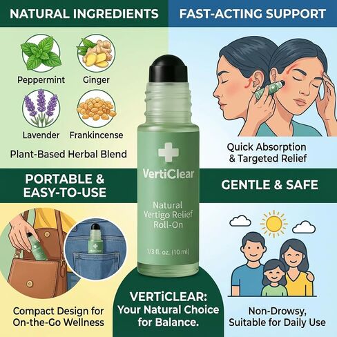 Verticlear Relief Roll-on, Natural Ingredients Can Quickly Acting 10ml in Saudi Arabia