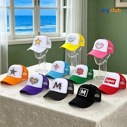 Joyclub 40 Pack Colorful Trucker Hats Bulk Adjustable Sublimation Hats Blank Snapback Mesh Baseball Cap for Man Women in Saudi Arabia