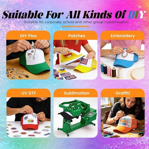 Joyclub 40 Pack Colorful Trucker Hats Bulk Adjustable Sublimation Hats Blank Snapback Mesh Baseball Cap for Man Women in Saudi Arabia